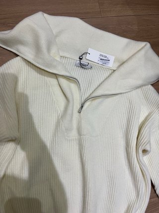 Jersey cuello alto cremallera M