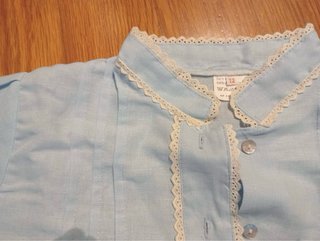Baserritar blusa urdina - Blusa baserritarra azul
