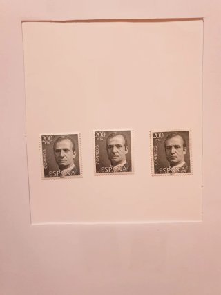 3 Sellos Rey Juan Carlos I 200 Pesetas