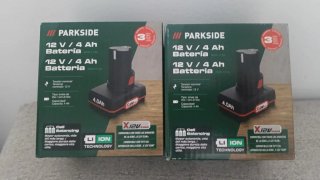 2 Baterías Parkside 12V 4 Amperios