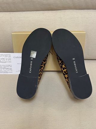 Mocassini CaféNoir vera pelle leopardati 40