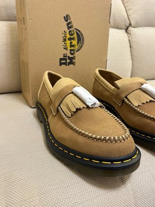 Mocassini Dr. Martens Pelle Beige/Marrone Tg 45