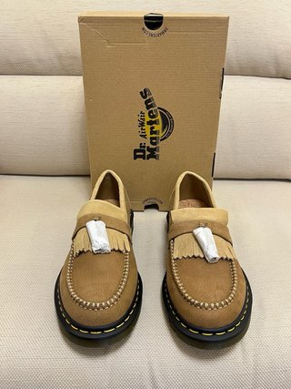 Mocassini Dr. Martens Pelle Beige/Marrone Tg 45