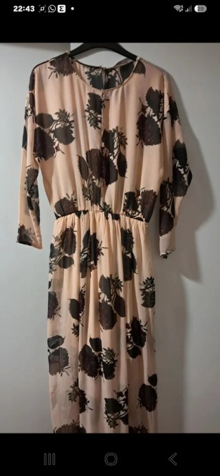 Vestido largo estampado floral