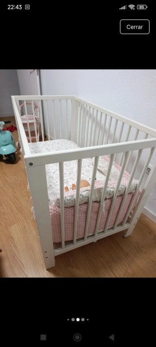 Cuna Ikea Madera Blanca