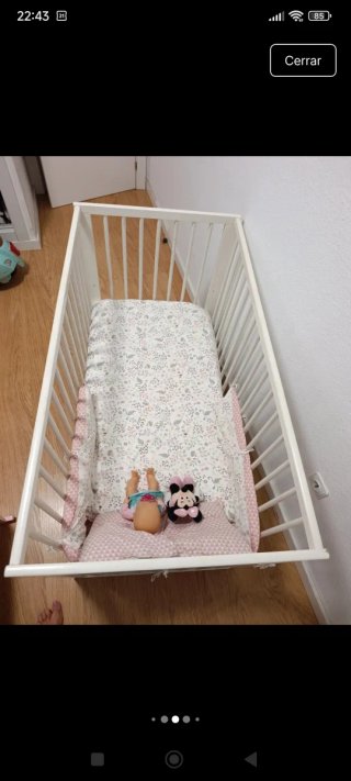 Cuna Ikea Madera Blanca