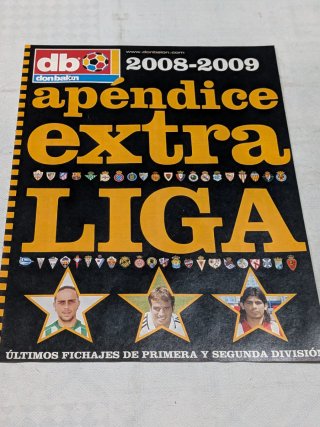 Revista Don Balón Extra Liga 2008-09 con apéndice