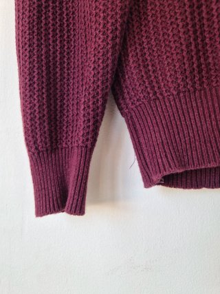 Jersey Massimo Dutti Algodón y Cachemira, granate
