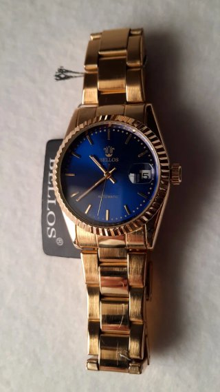 Orologio BELLOS Automatico Uomo Blu Oro
