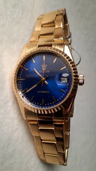 Orologio BELLOS Automatico Uomo Blu Oro