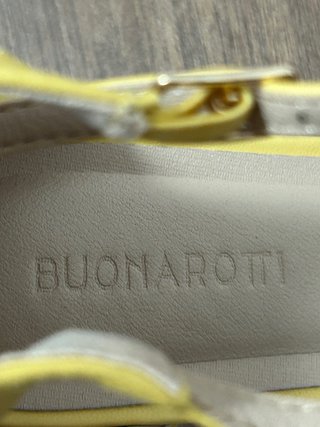 Sandalias Buonarotti Talla 40 Amarillas