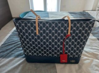 Borsa Harmont & Blaine blu e bianca