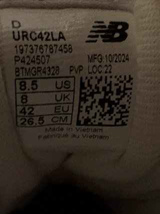 Zapatillas New Balance RC42 Blancas y Negras