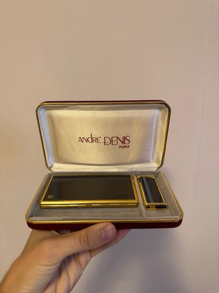 Set André Denis Paris porta-sigarette e accendino