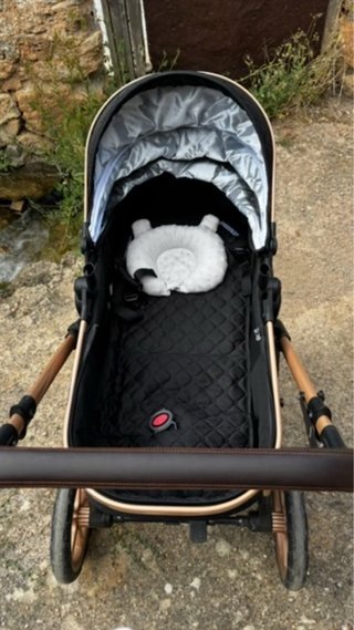 Carrito de bebé de 3 Piezas plegable y amplio
