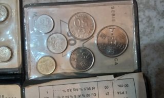 Estuche Monedas Mundial 82 España Singapur UK