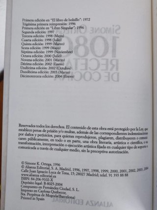 Libro 1080 Recetas de Cocina - Simone Ortega