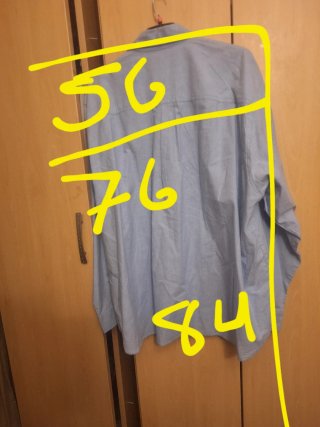 Camisa Natural Life azul manga larga