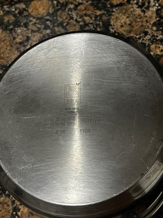 Set 2 Ollas BRA Profesional Acero Inox