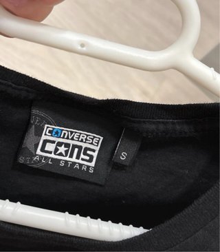 Camiseta Converse Negra Talla S