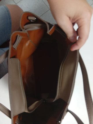 Borsa  marrone ecopelle