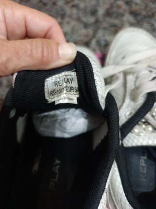 Zapatillas Replay Blancas Perlas