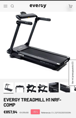 Cinta de Correr Evergy H1 NRF-COMP