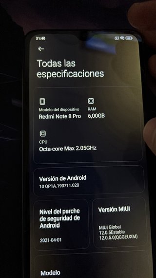 Xiaomi Redmi Note 8 Pro 128GB azul perlado