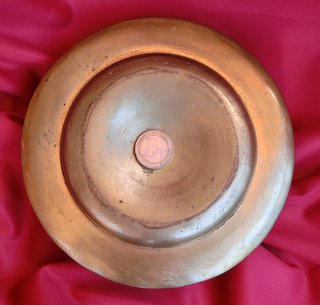 ANTIGUO PLATO BRONCE PETITORIO QUERUBINES LIMOSNA