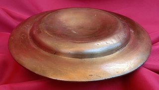 ANTIGUO PLATO BRONCE PETITORIO QUERUBINES LIMOSNA