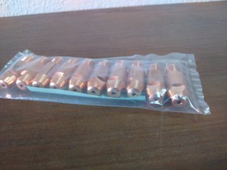 10 Bicos Soldadura p/ Tocha MIG 1,6mm M8 Novos