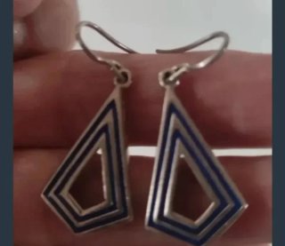 Pendientes Plata de Ley Multicolor