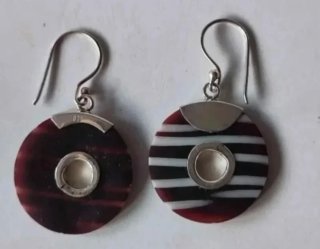 Pendientes Plata de Ley Multicolor