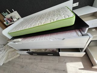 Cama nido juvenil con 2 camas y cajones