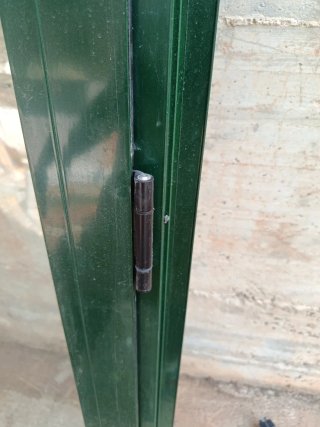 Ventana balconera aluminio verde climalit