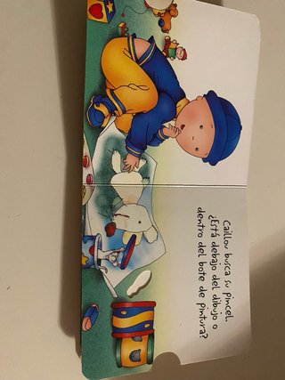 Lote de  5 libros caillou - cuentos y puzzles