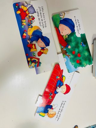 Lote de  5 libros caillou - cuentos y puzzles