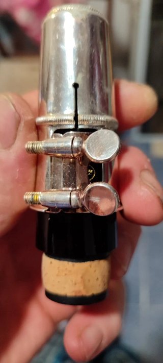 Abrazadera, boquilla y capuchón clarinete