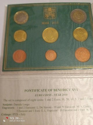 Divisionale FDC 2010 Vaticano + Coincard