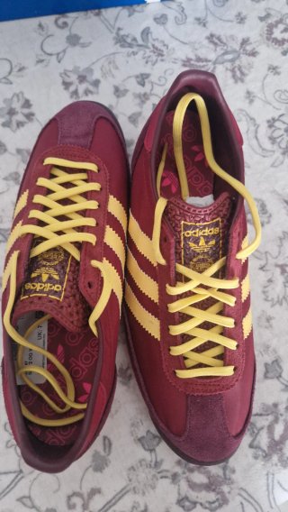 Adidas SL 72 burdeos y Amarillas
