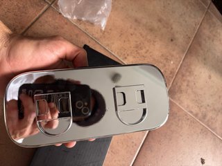 Estuche Gafas Visera Coche Negro/Plata