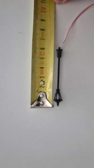 20 Farolas Clásicas Escala 1:150-1:160 3V, 6,2cm