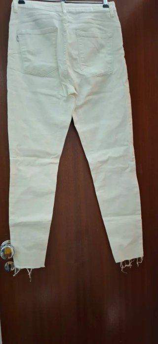 Calças Ganga Skinny Brancas / Off-White