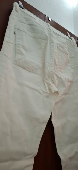 Calças Ganga Skinny Brancas / Off-White