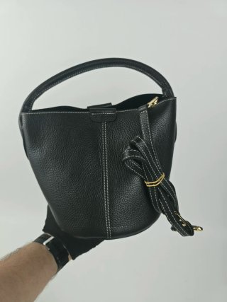 Borsa secchiello vera pelle made in italy