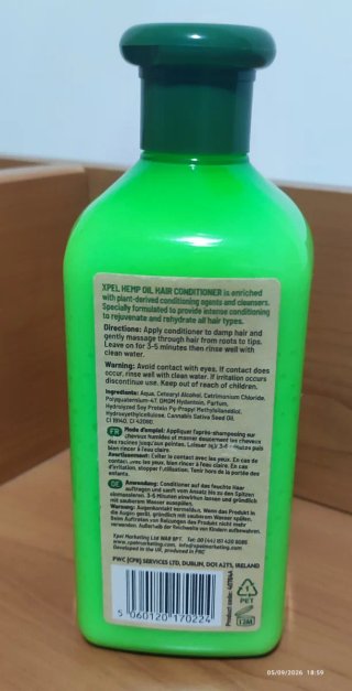 Balsamo per Capelli Xpel Hemp Conditioner 400ml.