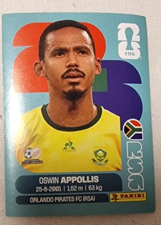 Cromo Oswin Appollis Orlando Pirates FC