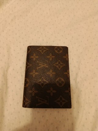 Billetera de hombre de cuero marrón