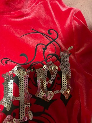SHEIN Sudadera Roja con Capucha y Peluche