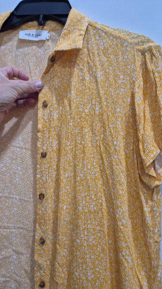 Camisa Indi & Cold floral amarilla talla S